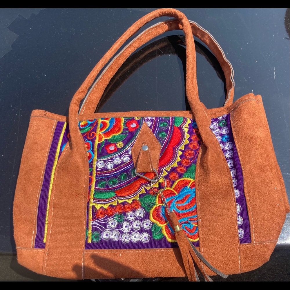 Genuine Handmade Leather Purse w/ Matching Wallet